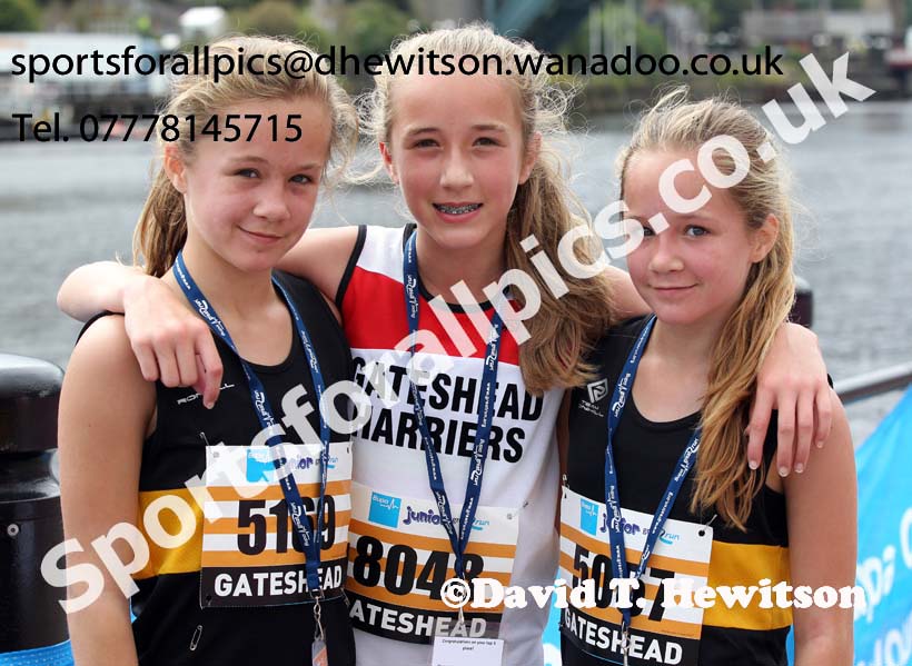 Girls BUPA Junior Great North. Photo: David T. Hewitson/Sports for All Pics